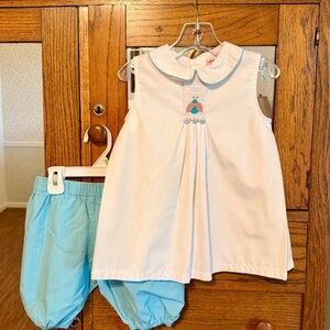 Smocked Size 3 Matching Set (top & pants)